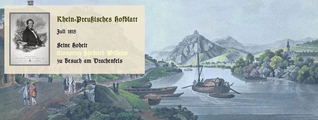 Kronprinz Friedrich WIlhelm, Siebengebirge von Rolandseck